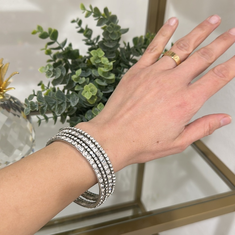 Rhinestone bangles - Picture 7 of 8